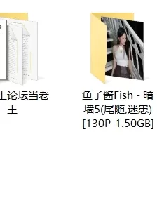 <b style='color: red;'>[已失效] </b>[自行打包] 鱼子酱Fish - 暗墙5(迷患，尾随) [130P+1.50GB][百度盘]